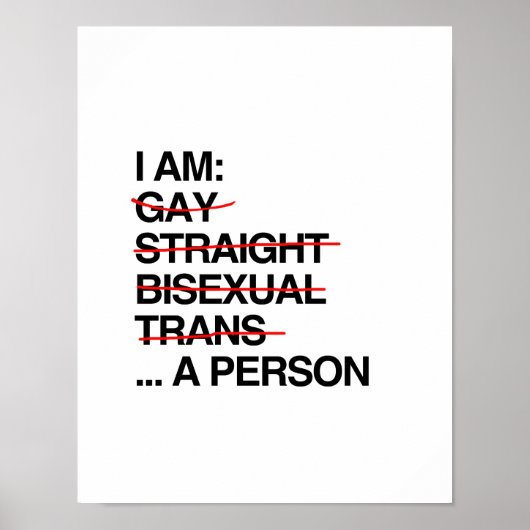 IK BEN PERSOON POSTER (Voorkant)