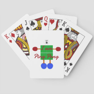 Ik ben Ping Pong Cartoon Speelkaarten