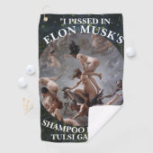 IK BEN PISSIG IN ELON MUSK'S SHAMPOO TULSI GABBARD GOLFHANDDOEK (Insitu)