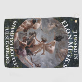 IK BEN PISSIG IN ELON MUSK'S SHAMPOO TULSI GABBARD GOLFHANDDOEK (Horizontaal)