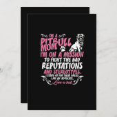 Ik ben Pitbull Mam Feestdagenkaart (Voorkant / Achterkant)