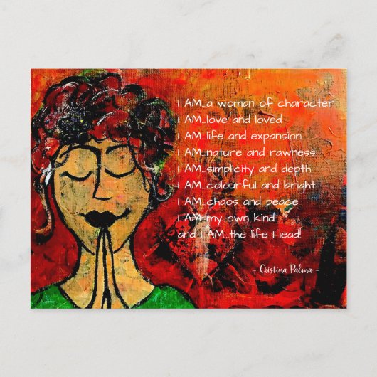 IK BEN POEM Poscard Briefkaart (Voorkant)