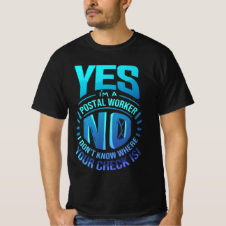 Ik ben postbeambte postbezorger t-shirt