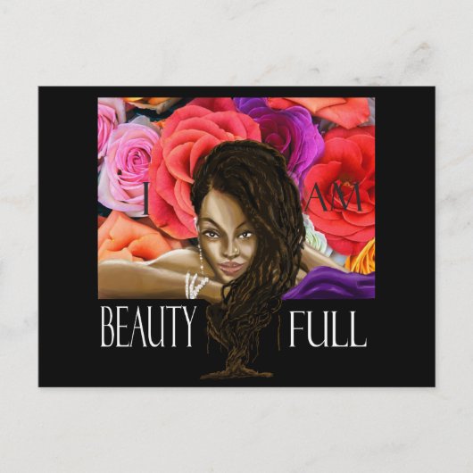 Ik ben prachtig briefkaart (Voorkant)