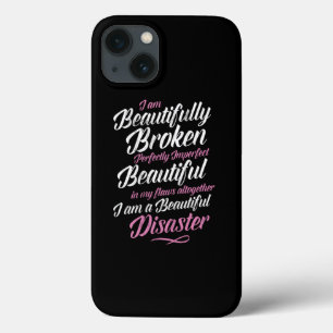 Ik ben prachtig gebroken perfect onvolmaakt iPhone 13 hoesje