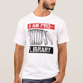 Ik ben pro bibliotheek t-shirt (Voorkant)