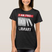 Ik ben pro bibliotheek t-shirt (Voorkant)