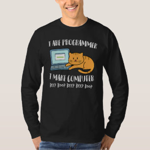 Ik ben programmeer die ik maak van Computer Beep C T-shirt