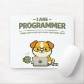 Ik Ben Programmeur Beep Boop Grappige Muismat (Met muis)