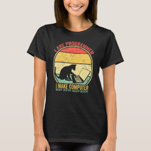 Ik ben programmeur die ik van Computer Beep Boop T-shirt