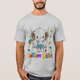 Ik ben Proud Autism Sister, sterke aanmoediging en T-shirt