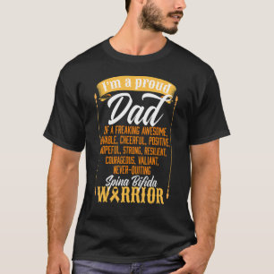 Ik ben proud vader van Spina BIFIDA Warrior Motiva T-shirt