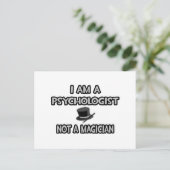 Ik ben psycholoog... Geen tovenaar Briefkaart (Staand voorkant)