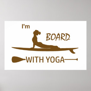 Ik ben raad met Yoga Poster