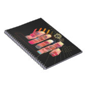 Ik ben raar en ik ken het retro 3D stijlvolle teks Notitieboek (Rechterzijde)