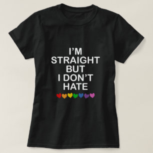 IK BEN RECHT, MAAR IK HAAT NIET ALLEEN RAINBOW HAR T-SHIRT