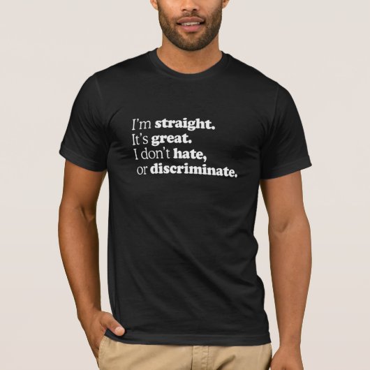 IK BEN RECHTSTREEKS DAT HET GROOT IS - WITTE -.png T-shirt (Voorkant)