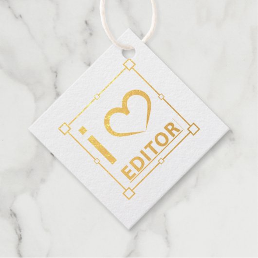 Ik ben redacteur bedankjes labels (Voorkant)