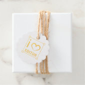 Ik ben redacteur bedankjes labels (Met doos)