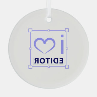 Ik ben redacteur glas ornament