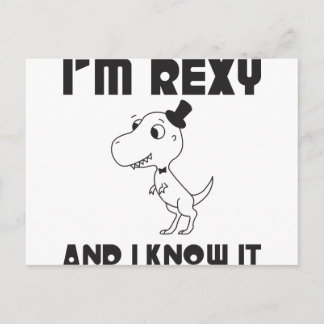 Ik ben Rexy en ik weet het. Briefkaart