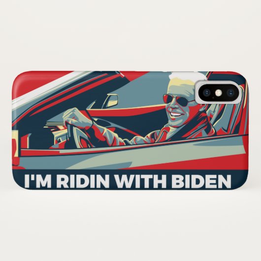 IK BEN RIDIN MET BIDEN Case-Mate iPhone CASE (Achterkant (horizontaal))