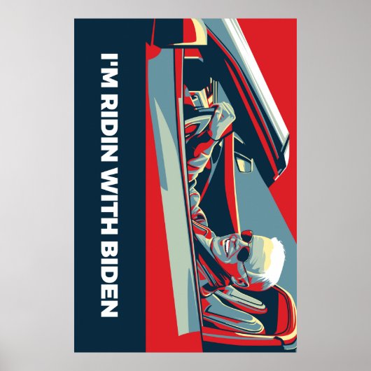 IK BEN RIDIN MET BIDEN POSTER (Voorkant)