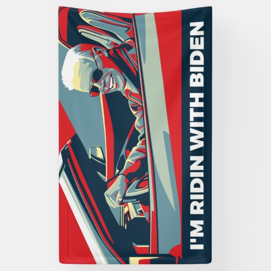 IK BEN RIDIN MET BIDEN SPANDOEK (Verticaal)