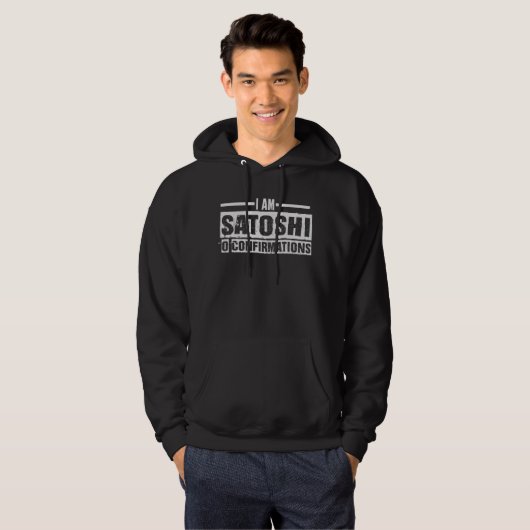 Ik ben Satoshi | Bitmunt | Crypto | Bloedketen T-S Hoodie (Voorkant volledig)