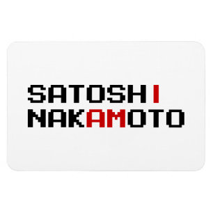 IK BEN SATOSHI NAKAMOTO MAGNEET