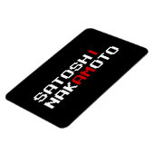 IK BEN SATOSHI NAKAMOTO MAGNEET (Linkerzijde)