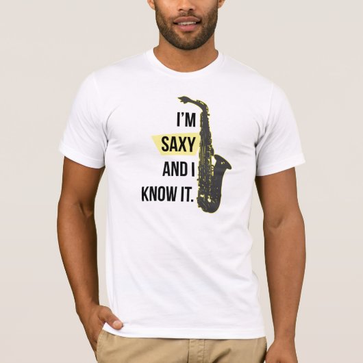 Ik ben Saxy en ik ken het Shirt (Voorkant)