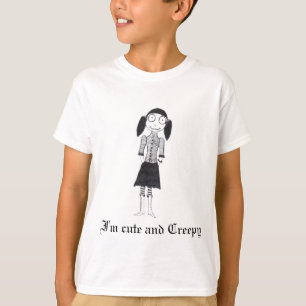 Ik ben schattig en griezelig t-shirt