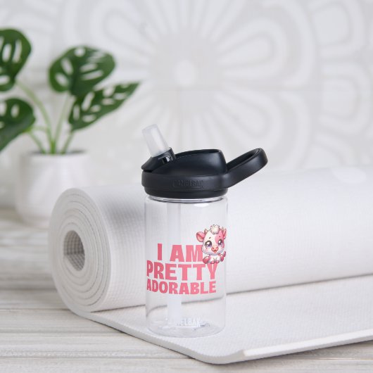 Ik ben  Schattig Waterfles (Yoga)