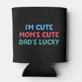 Ik ben Schattige Mama's Schattigee Papa's Lucky Co Blikjeskoeler (Achterkant)