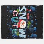 Ik ben Schattige van sneeuw Fleece Deken (Voorkant (Horizontaal))