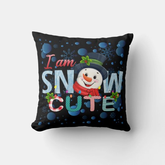 Ik ben Schattige van sneeuw Kussen (Voorkant)