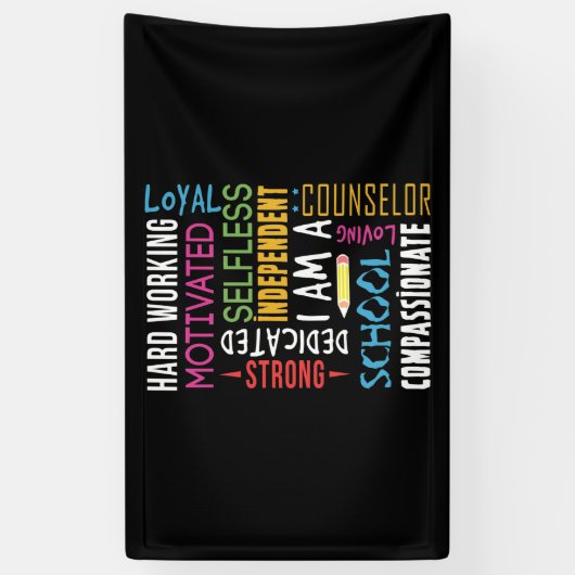 Ik ben schooladviseur spandoek (Verticaal)