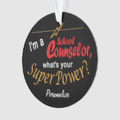 Ik ben schooladviseur, wat is je Superpower? 💪 Ornament (voorkant)