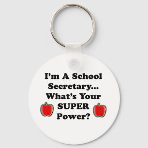 Ik ben schoolsecretaris sleutelhanger