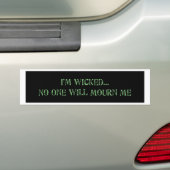 Ik ben schopte Bumpersticker (Op auto)