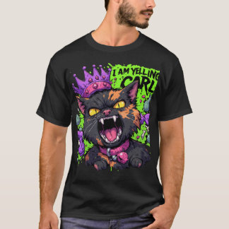Ik Ben Schreeuwende Meisjeskat Functie Funny Gothi T-shirt