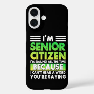 IK Ben Senior Burger IK Lach Altijd Retro iPhone 16 Hoesje