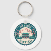 Ik ben Seoul enthousiast over Korea Sleutelhanger (Achterkant)