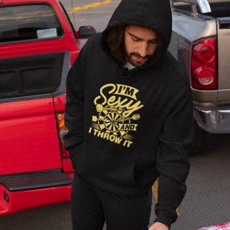 Ik ben Sexy en ik gooi het - Ondeugende Dart Lover Hoodie