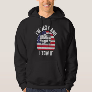Ik ben sexy en ik sleep het Amerikaanse vlag carav Hoodie