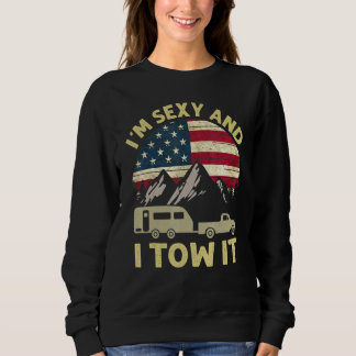 Ik ben sexy en ik sleep het Amerikaanse vlag carav Trui
