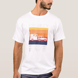 Ik ben sexy en ik sleep het Grail Paardentrailer E T-shirt