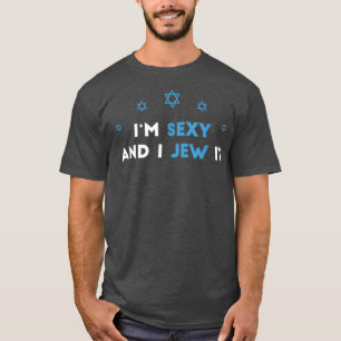 Ik ben sey en ik jood joods Gezegde Sukkot Hanukka T-shirt