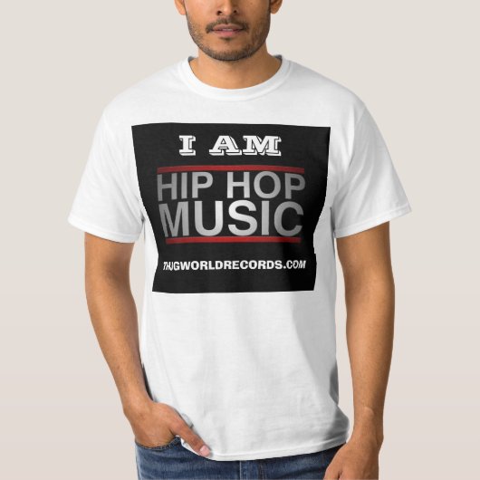 Ik ben shirten met hiphop t-shirt (Voorkant)